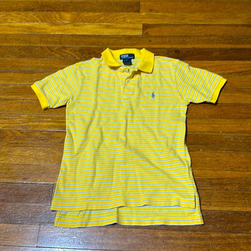 Polo Ralph Lauren Boys Sunshine Yellow Polo Tee, Sz 7